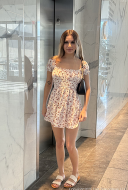 Luna Toying In Public Restroom