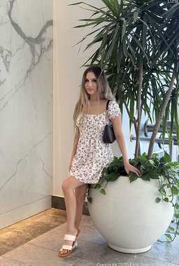 Luna Toying In Public Restroom