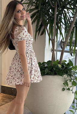 Luna Toying In Public Restroom