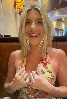 FTV Madi Reveals Her Titties In A Restaurant