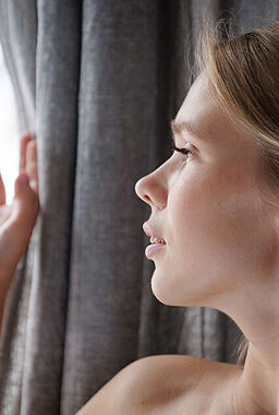 Slutty Teen Luise Rubbing Her Horny Pussy