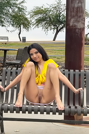 Hot Kitty Monica Showing Pussy In Public