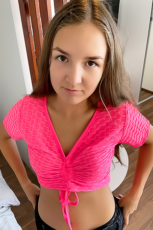 Bellaria With Tits Until Her Nips Are Hard And Pussy Is Wet