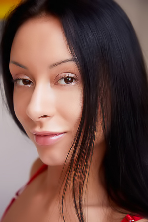 Caramella Del X Slips Off Her Panties For An Intimate View Of Her Lush-lipped Pussy